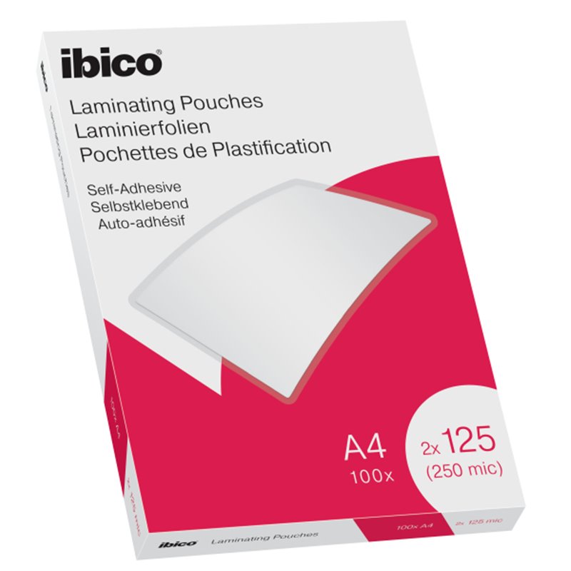 IBICO Value Pouch A4 125 Mic Self Adhesive100pz